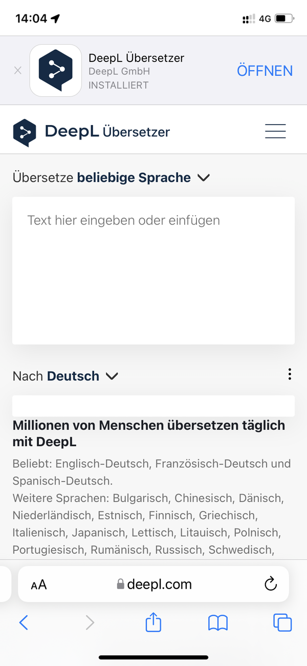 DeepL für Android verfügbar