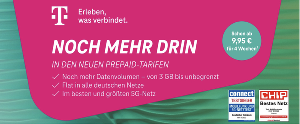 Neue Prepaid Tarife bei der Telekom