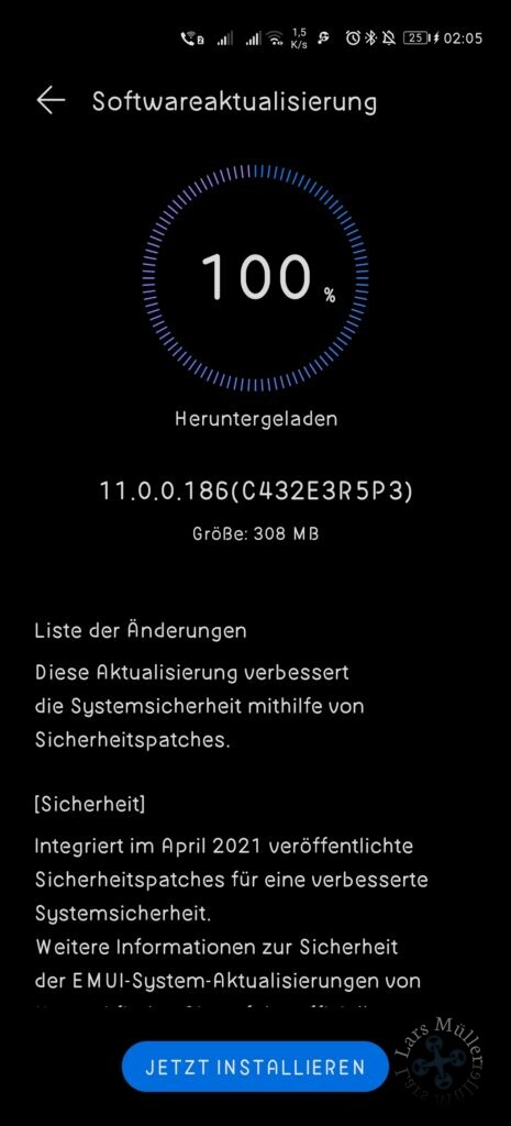 Informationen zum April Sicherheitspatch des Huawei P40 Pro