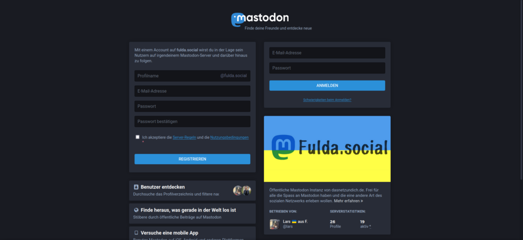 Mastodon ein Teil des Fediverse 