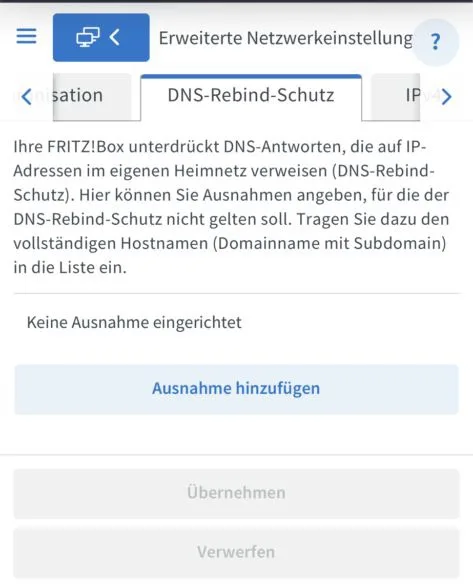 Serverkonfiguration für lokale Webseitenverfügbarkeit