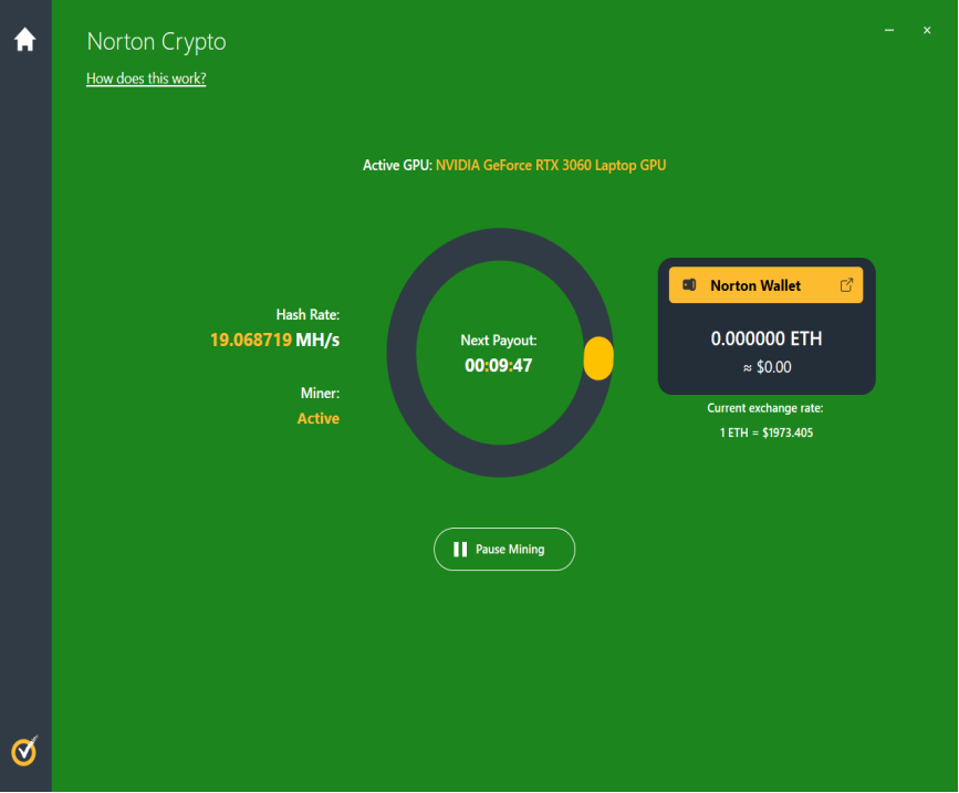 , Norton 360 wird zum Kryptominer