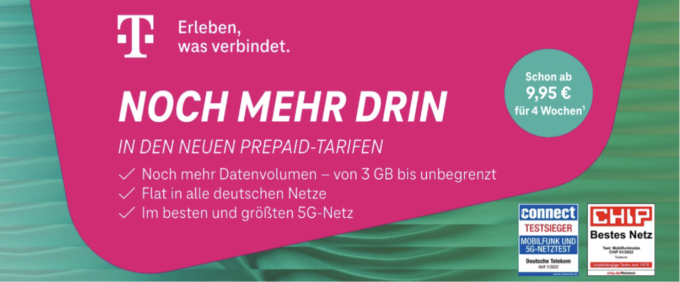 , Neue Prepaid Tarife bei der Telekom