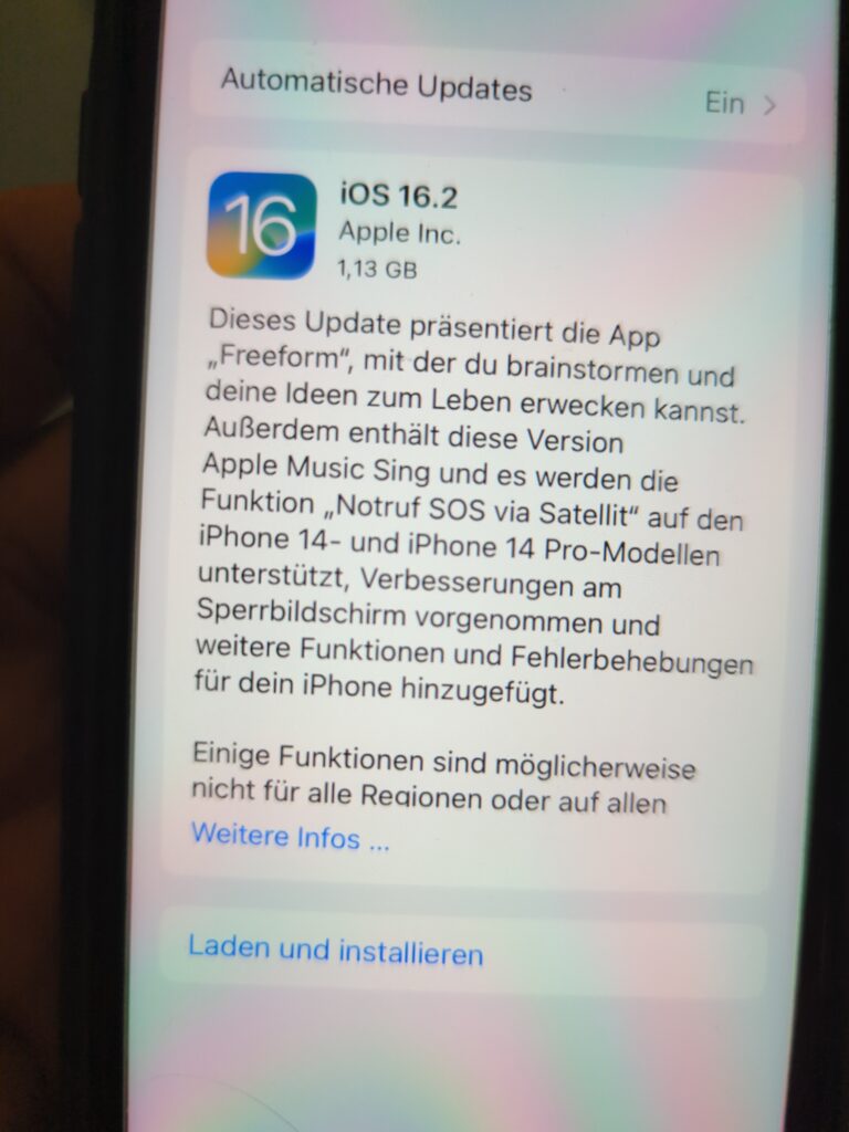 iOS 16.2, Neues iOS 16.2 Update erschienen