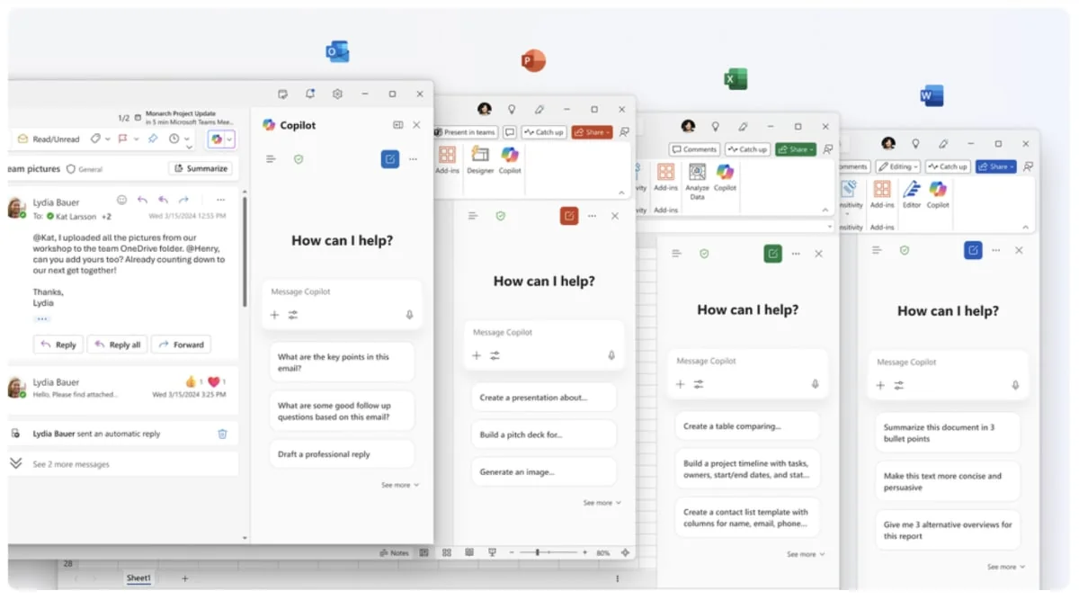 Microsoft 365 Copilot Chat jetzt in allen Office-Anwendungen verfügbar