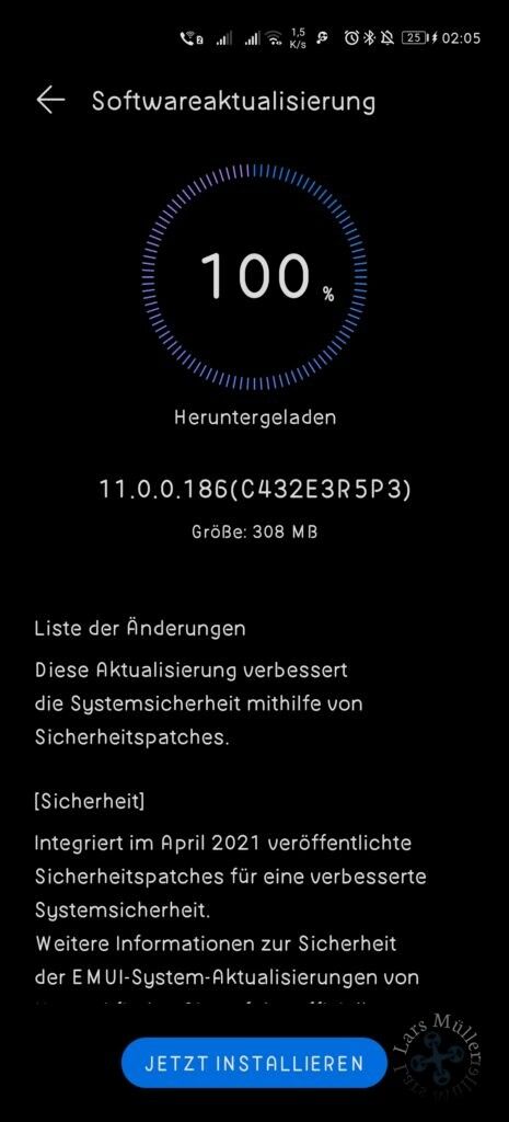 Informationen zum April Sicherheitspatch des Huawei P40 Pro